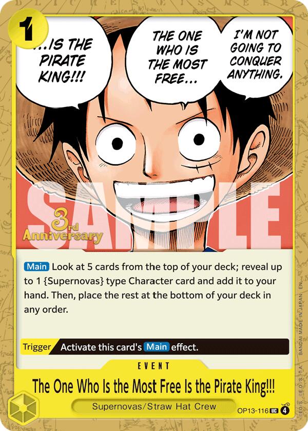 The One Who Is the Most Free Is the Pirate King!!! [OP13 ANN - OP13-116]