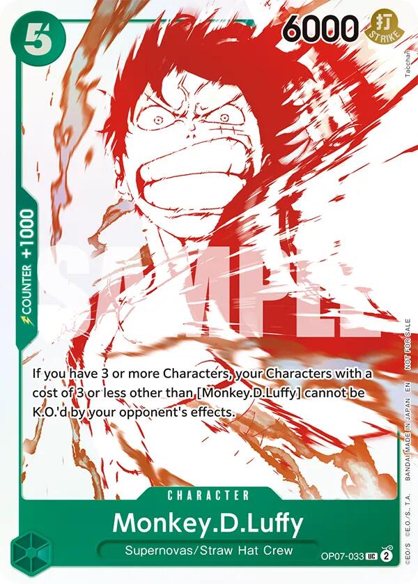 Monkey.D.Luffy - OP07-033 (3rd Anniversary Treasure Campaign Pack) [OP-PR - OP07-033]