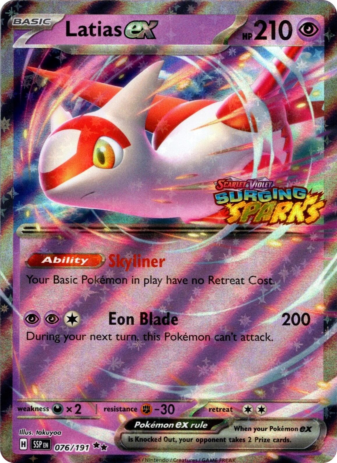 Latias ex (Surging Sparks) [MCAP - 076/191]