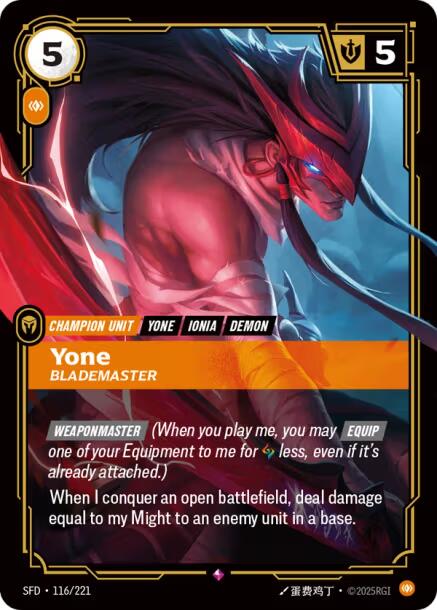 Yone - Blademaster [SFD - 116/221]
