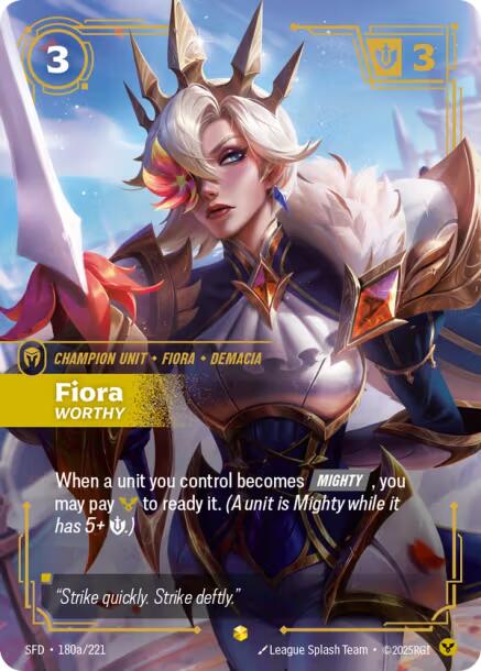 Fiora - Worthy (Alternate Art) [SFD - 180a/221]