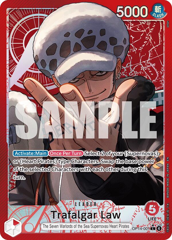 Trafalgar Law - OP14-001 (Alternate Art) [OP14 - OP14-001]