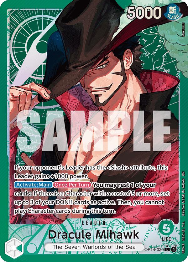 Dracule Mihawk - OP14-020 (Alternate Art) [OP14 - OP14-020]