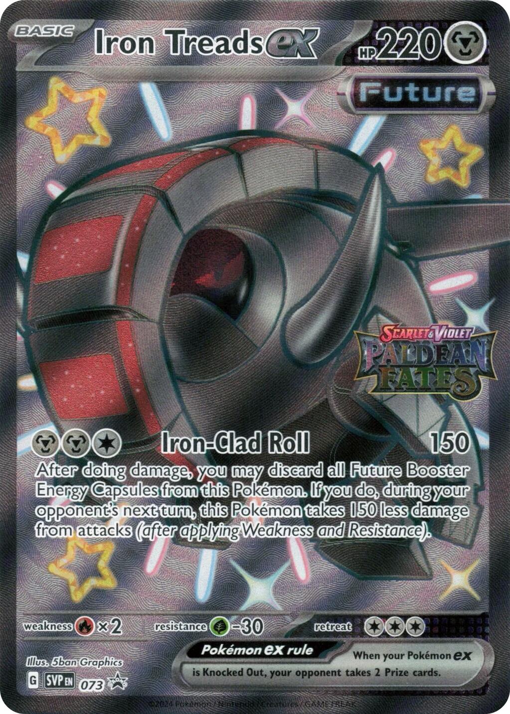 Iron Treads ex - 073 (Paldean Fates Stamped) [MCAP - 073]