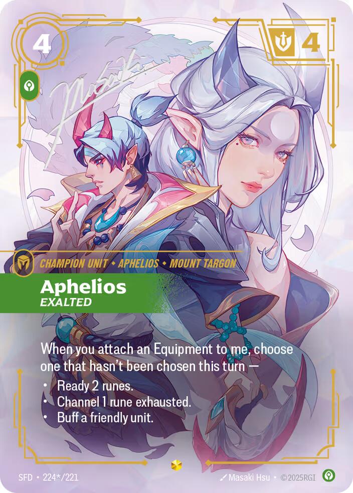 Aphelios - Exalted (Signature) [SFD - 224*/221]