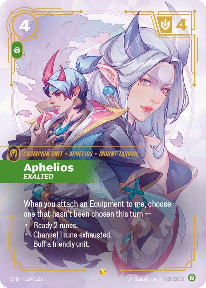 Aphelios - Exalted (Overnumbered) [SFD - 224/221]