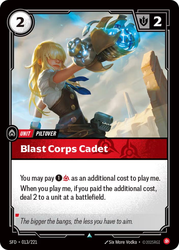 Blast Corps Cadet [SFD - 013/221]