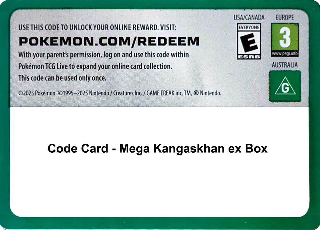 Code Card - Mega Kangaskhan ex Box [MCAP]