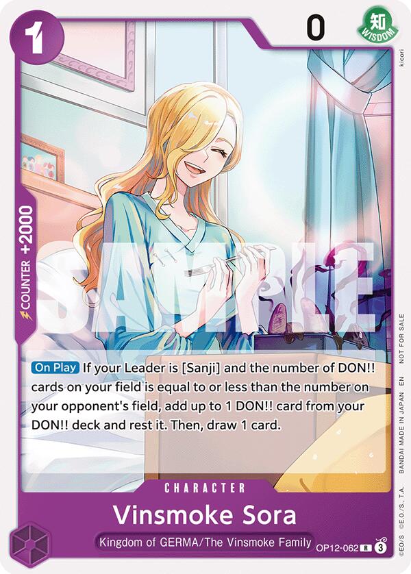 Vinsmoke Sora (Tournament Pack 2026 Vol. 1) [OP-PR - OP12-062]