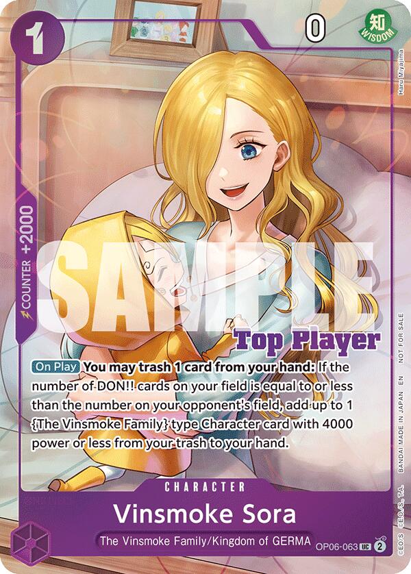 Vinsmoke Sora (CS 25-26 Top Player Pack Vol. 2) [OP-PR - OP06-063]