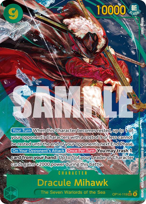 Dracule Mihawk - OP14-119 (Alternate Art) [OP14 - OP14-119]