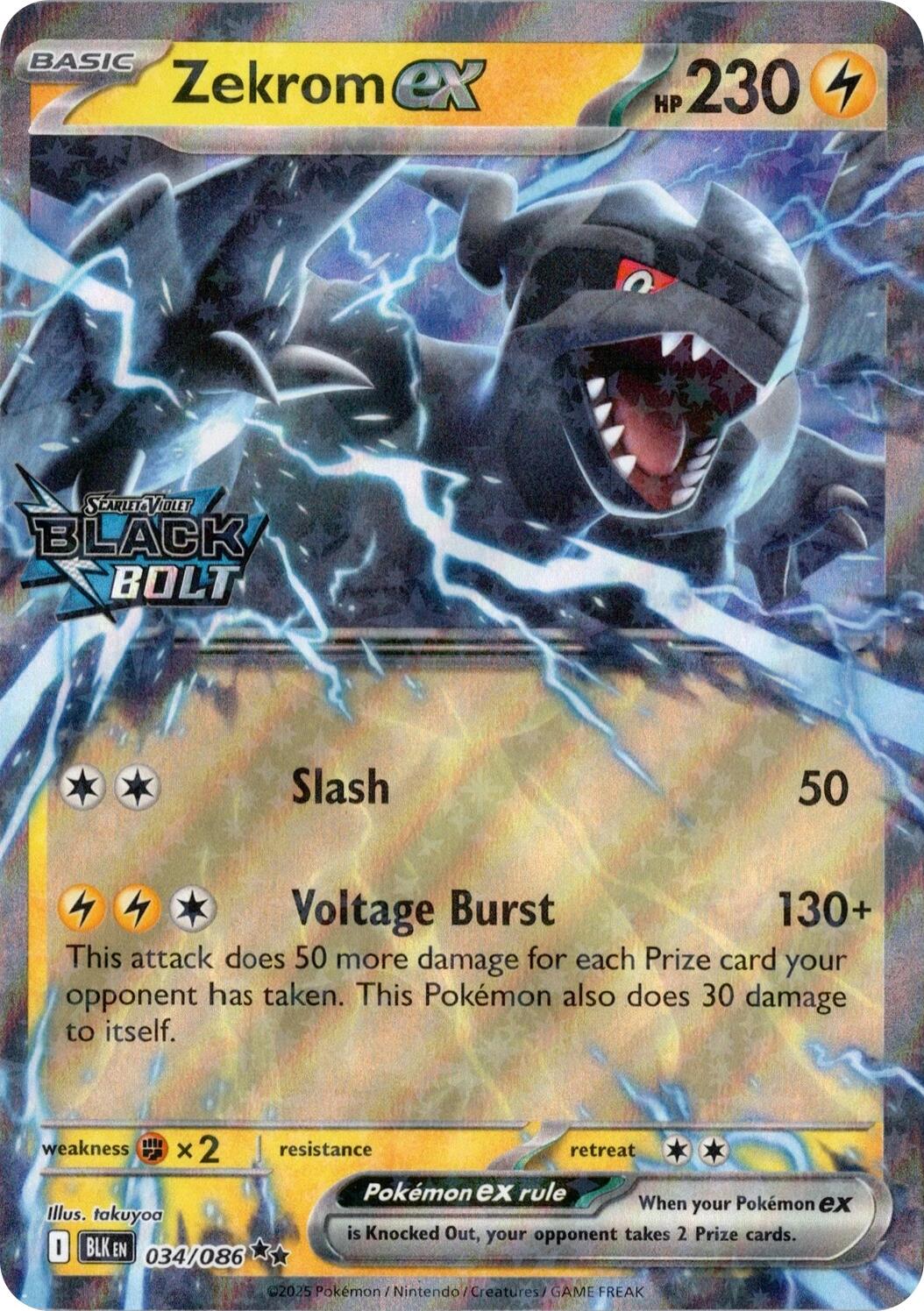 Zekrom ex (Black Bolt Stamped) [MCAP - 034/086]