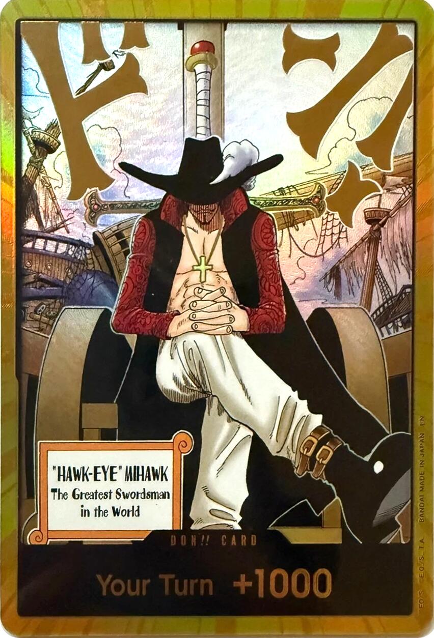 DON!! Card (Dracule Mihawk) (Gold) [OP14]