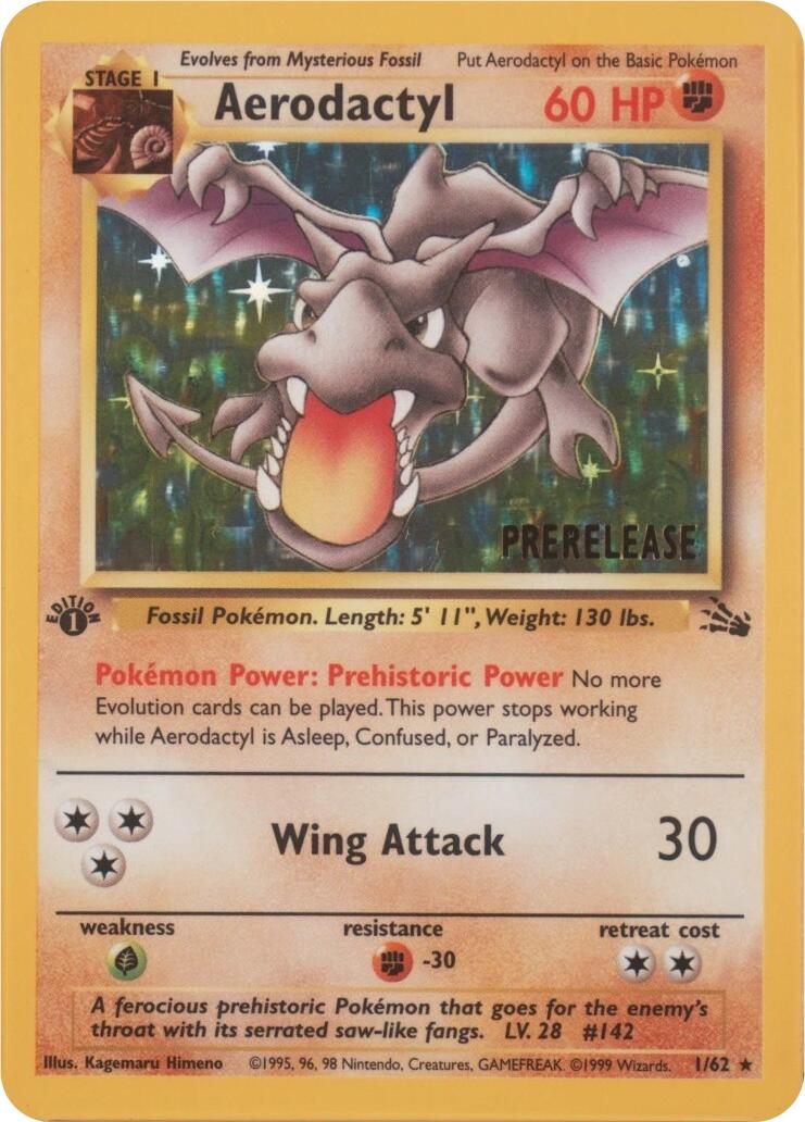 Aerodactyl (01/62) (Prerelease) [MCAP - 01/62]