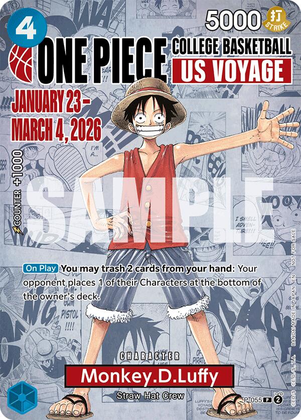 Monkey.D.Luffy (055) (College Basketball US Voyage) [OP-PR - P-055]