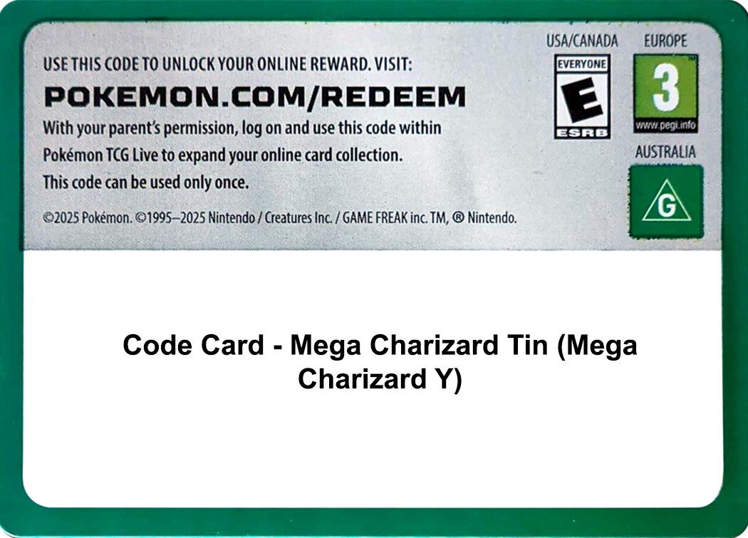 Code Card - Mega Charizard Tin (Mega Charizard Y) [MCAP]
