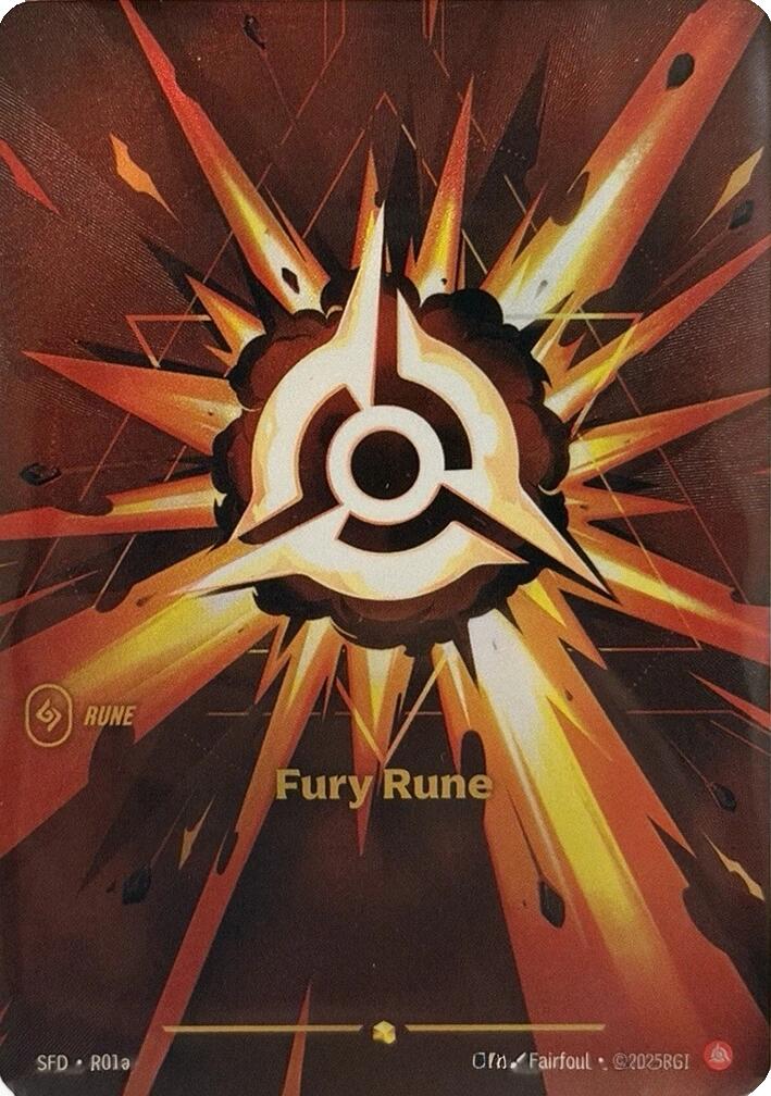 Fury Rune (Alternate Art) [SFD - R01a]