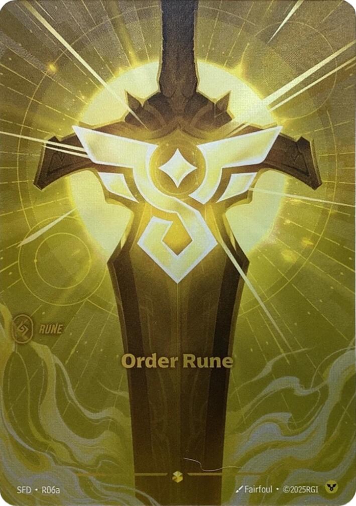 Order Rune (Alternate Art) [SFD - R06a]
