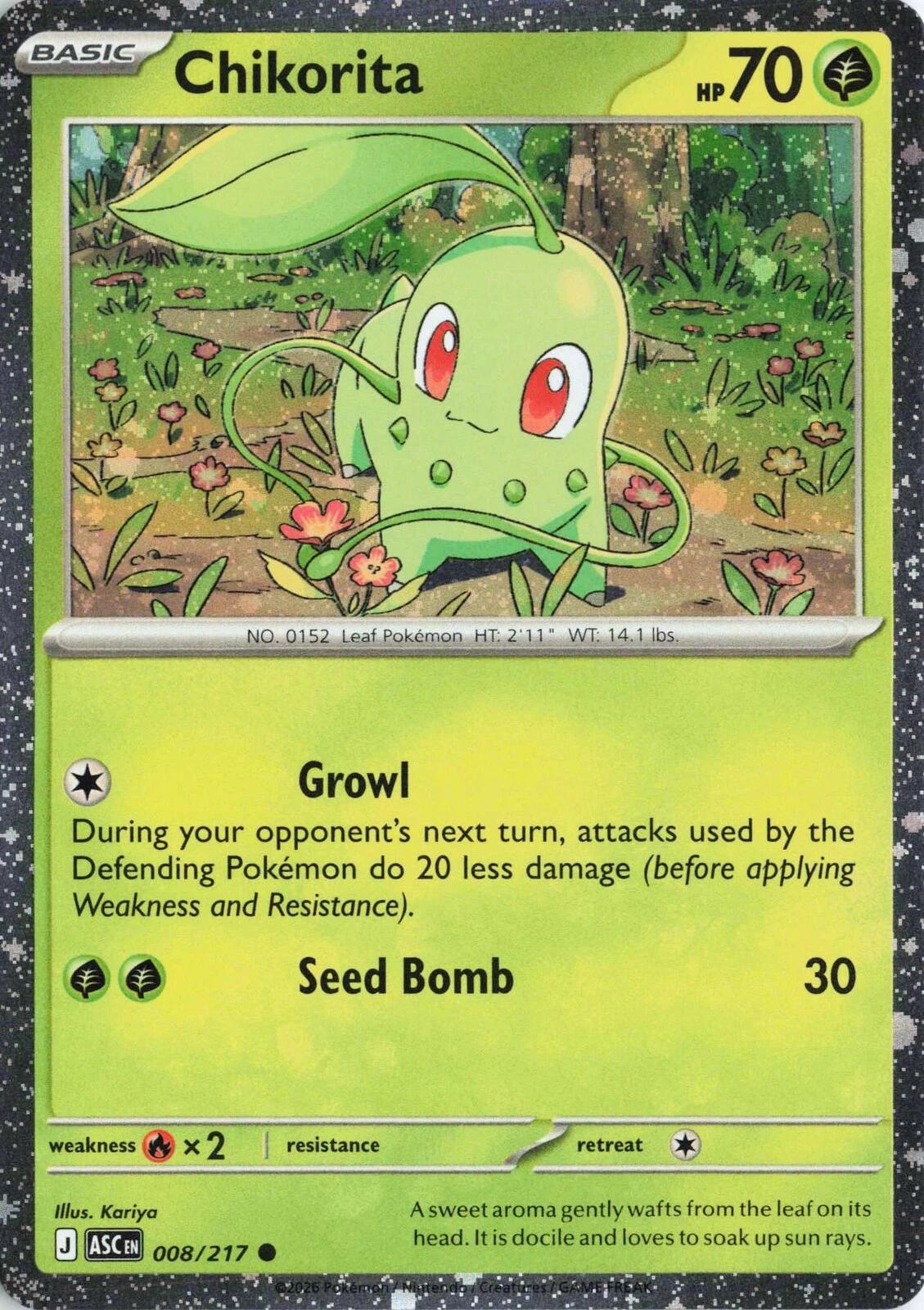 Chikorita (Cosmos Holo) [MCAP - 008/217]