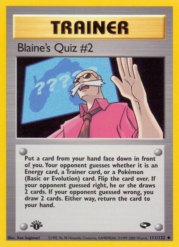 Blaine's Quiz #2 [G2 - 111/132]