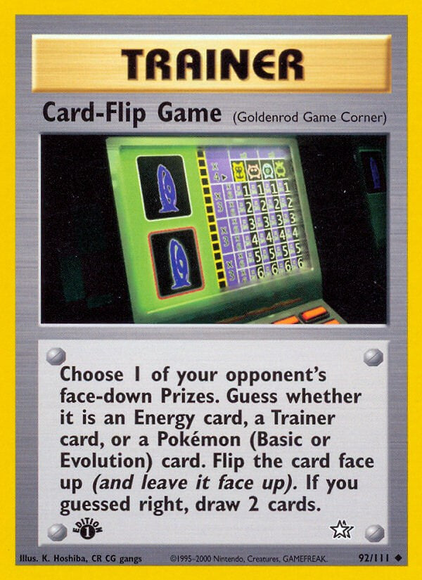 Card-Flip Game (Goldenrod Game Corner) [N1 - 092/111]
