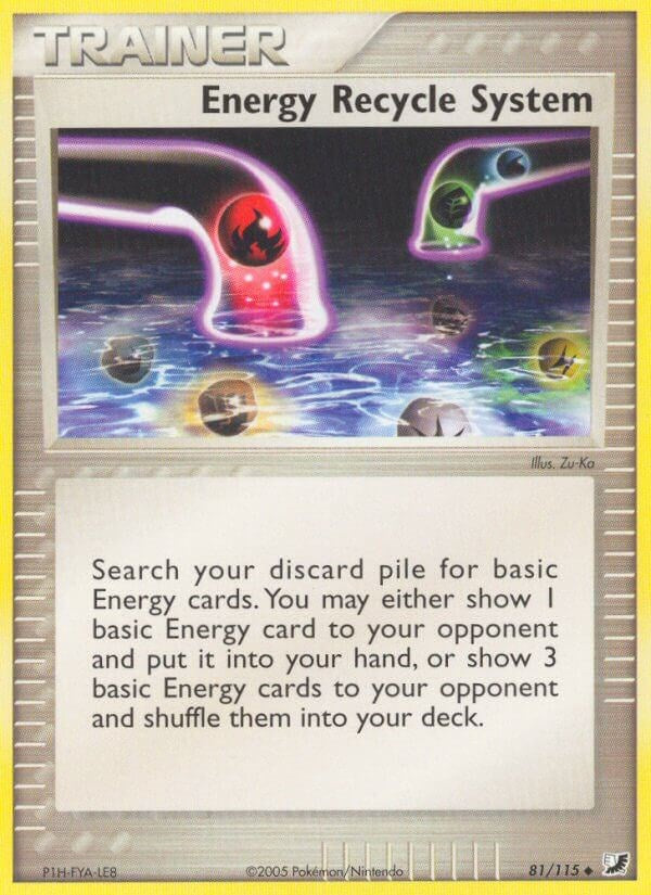 Energy Recycle System [UF - 81/115]