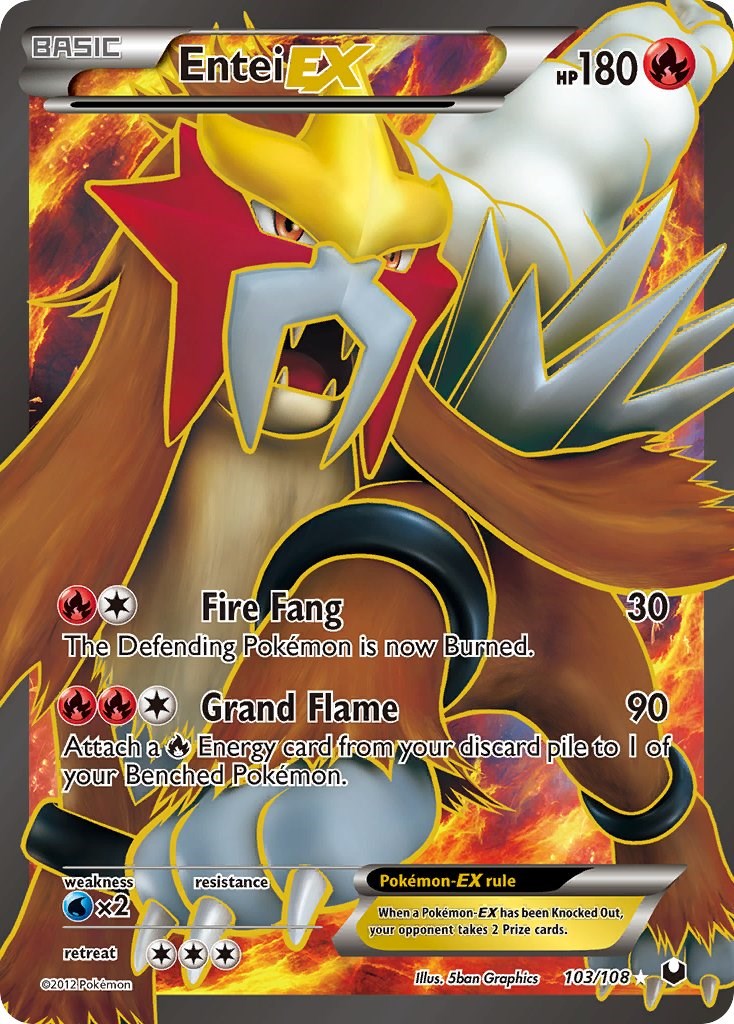 Entei EX (103 Full Art) [DEX - 103/108]