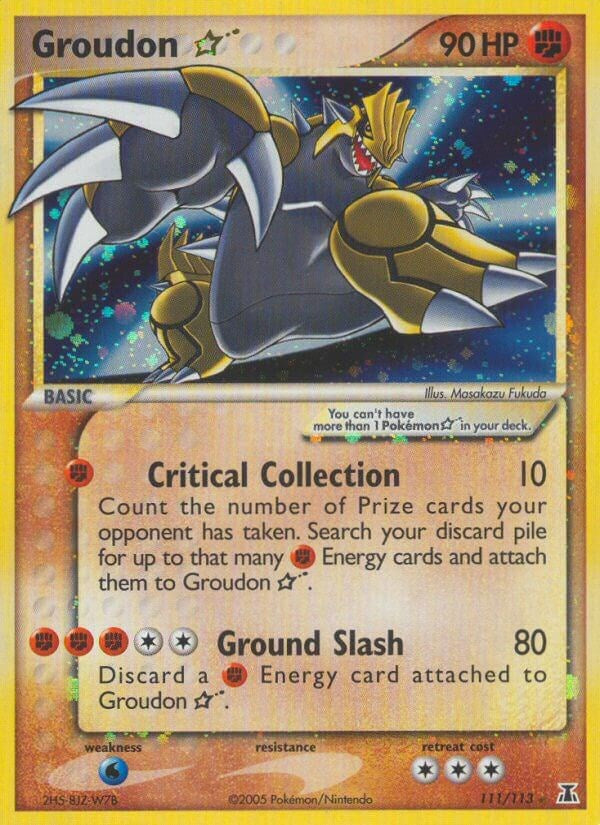 Groudon Star [DS - 111/113]