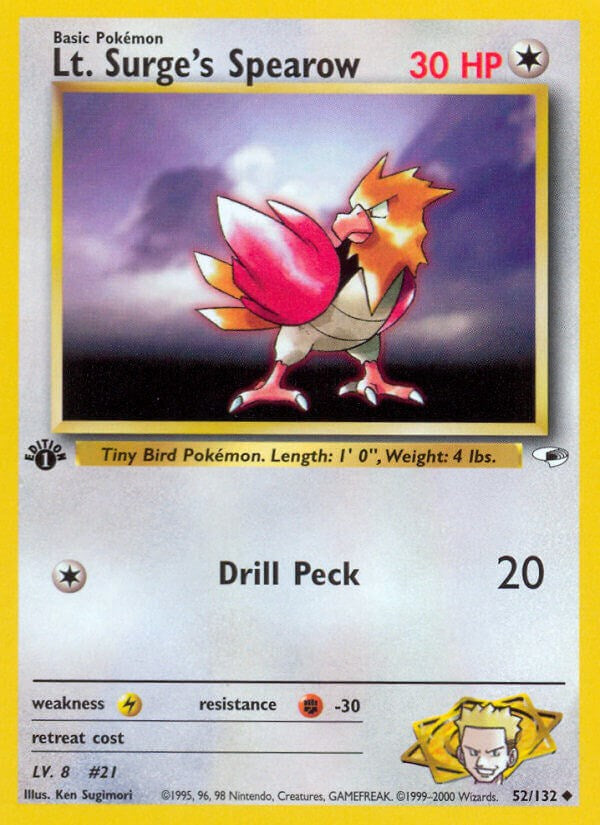 Lt. Surge's Spearow (52) [G1 - 052/132]