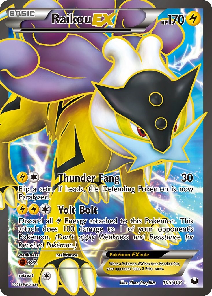 Raikou EX (105 Full Art) [DEX - 105/108]