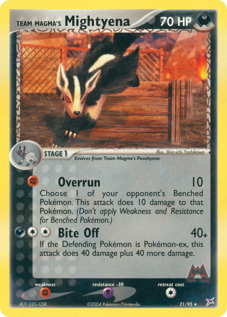 Team Magma's Mightyena - 21/95 [MA - 21/95]
