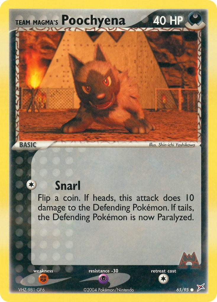 Team Magma's Poochyena - 65/95 [MA - 65/95]