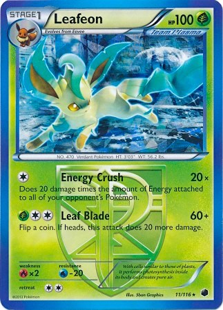 Leafeon - 11/116 (BW Plasma Freeze) [PR - 011/116]