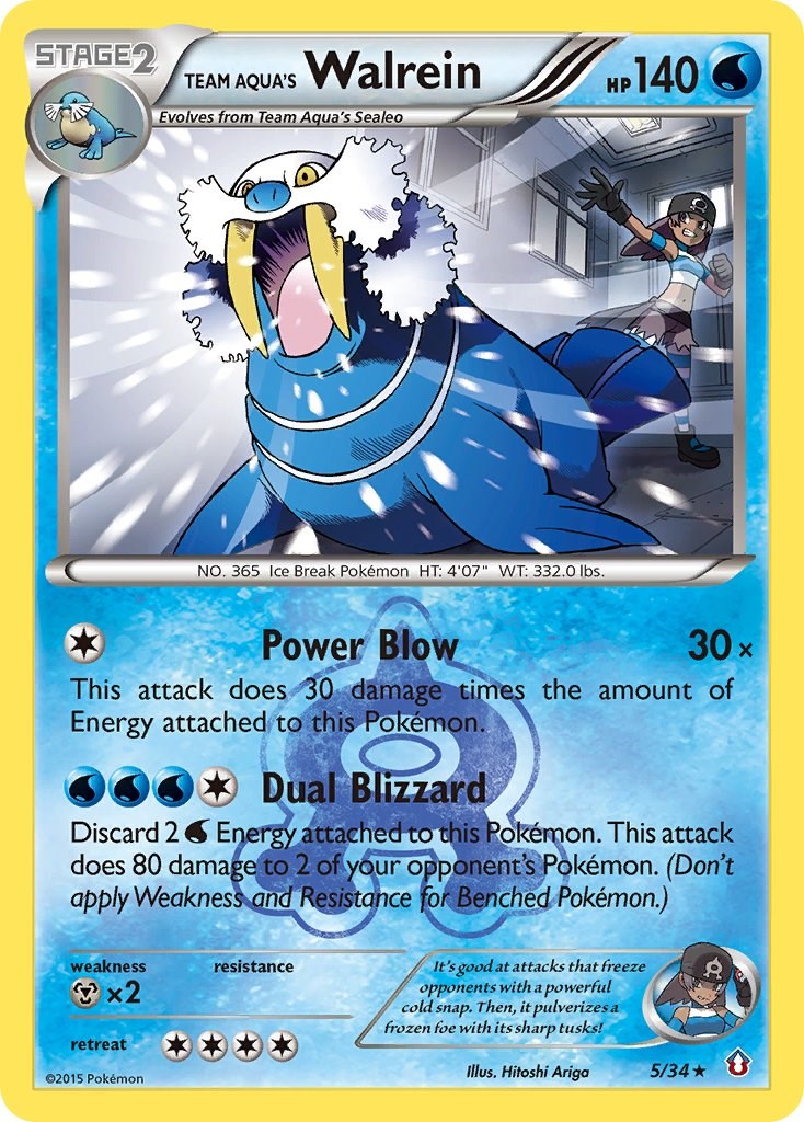Team Aqua's Walrein [DCR - 5/34]